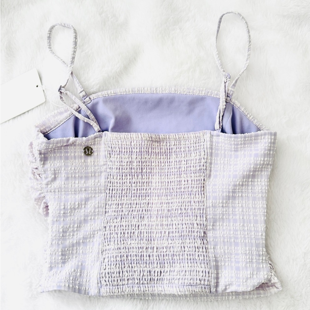 Lululemon Seersucker Check Strappy Tank Top XS/ NWT - Picture 4 of 6